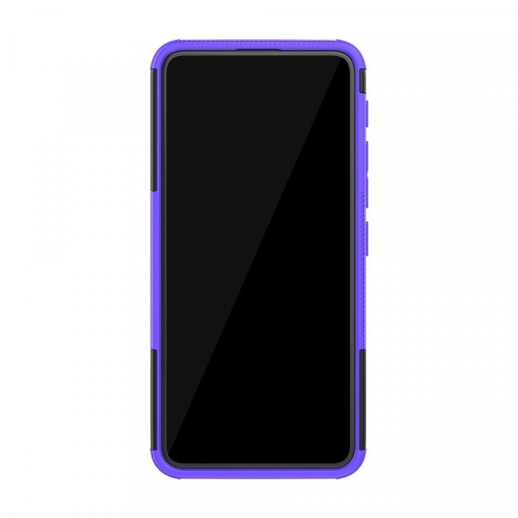 Чехол Hybrid Armor для Asus Zenfone 6 ZS630KL (черный + фиолетовый)