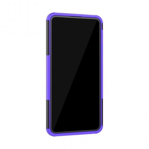 Чехол Hybrid Armor для Asus Zenfone 6 ZS630KL (черный + фиолетовый)