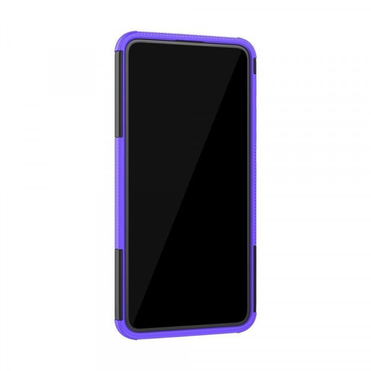 Чехол Hybrid Armor для Asus Zenfone 6 ZS630KL (черный + фиолетовый)