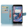 Чехол с визитницей для OnePlus 3 / OnePlus 3T (голубой)