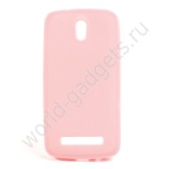 Мягкий пластиковый чехол для HTC Desire 500 (розовый) Мягкий пластиковый чехол для HTC Desire 500 (розовый)