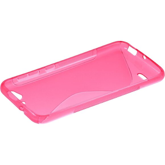 Нескользящий чехол для ZTE Blade S6 (розовый) Нескользящий чехол для ZTE Blade S6 (розовый)
