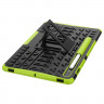 Чехол Hybrid Armor для Samsung Galaxy Tab S7+ (Plus) SM-T970 / SM-T975 и Galaxy Tab S8+ (Plus) SM-X800 / SM-X806 (черный + зеленый)