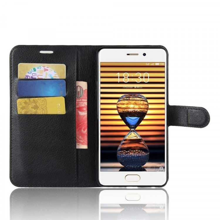 Чехол с визитницей для Meizu Pro 7 (черный)
