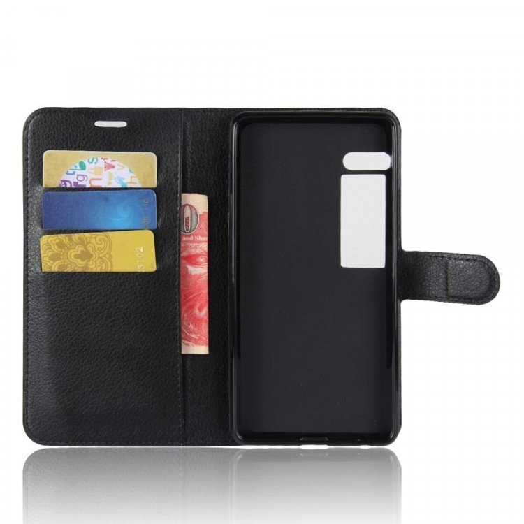 Чехол с визитницей для Meizu Pro 7 (черный)