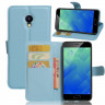 Чехол с визитницей для Meizu M5 (голубой)
