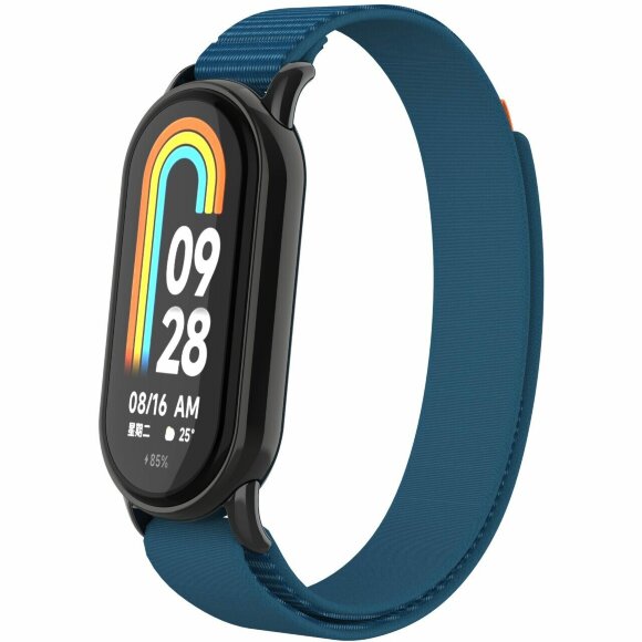 Ремешок с нейлоновой петлей для Xiaomi Mi Smart Band 8, Xiaomi Mi Band 8 (синий) Ремешок с нейлоновой петлей для Xiaomi Mi Smart Band 8, Xiaomi Mi Band 8 (синий)