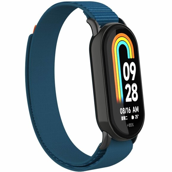 Ремешок с нейлоновой петлей для Xiaomi Mi Smart Band 8, Xiaomi Mi Band 8 (синий) Ремешок с нейлоновой петлей для Xiaomi Mi Smart Band 8, Xiaomi Mi Band 8 (синий)