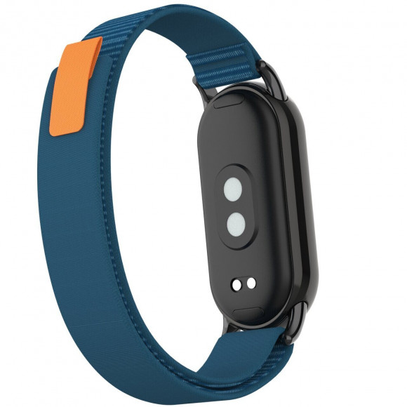 Ремешок с нейлоновой петлей для Xiaomi Mi Smart Band 8, Xiaomi Mi Band 8 (синий) Ремешок с нейлоновой петлей для Xiaomi Mi Smart Band 8, Xiaomi Mi Band 8 (синий)