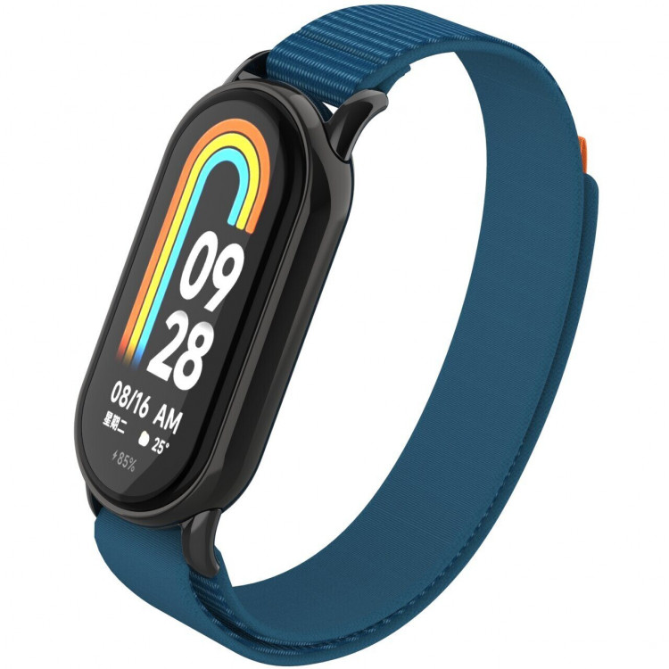 Ремешок с нейлоновой петлей для Xiaomi Mi Smart Band 8, Xiaomi Mi Band 8 (синий)