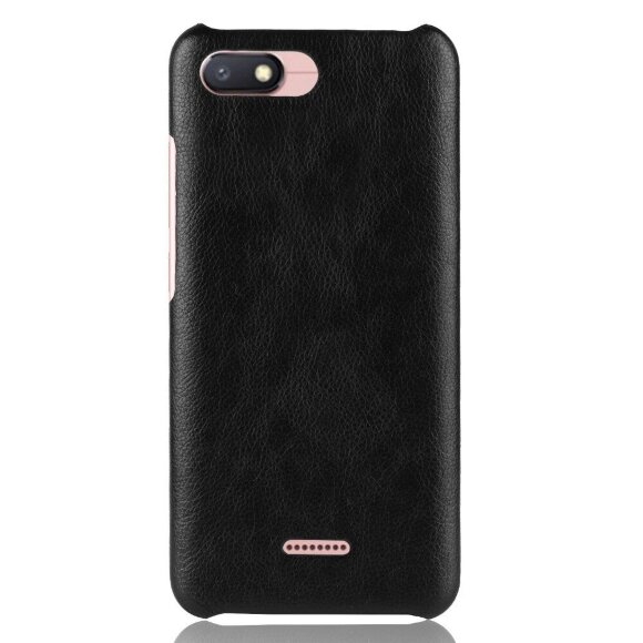 Чехол Litchi Texture для Xiaomi Redmi 6A (черный) Чехол Litchi Texture для Xiaomi Redmi 6A (черный)