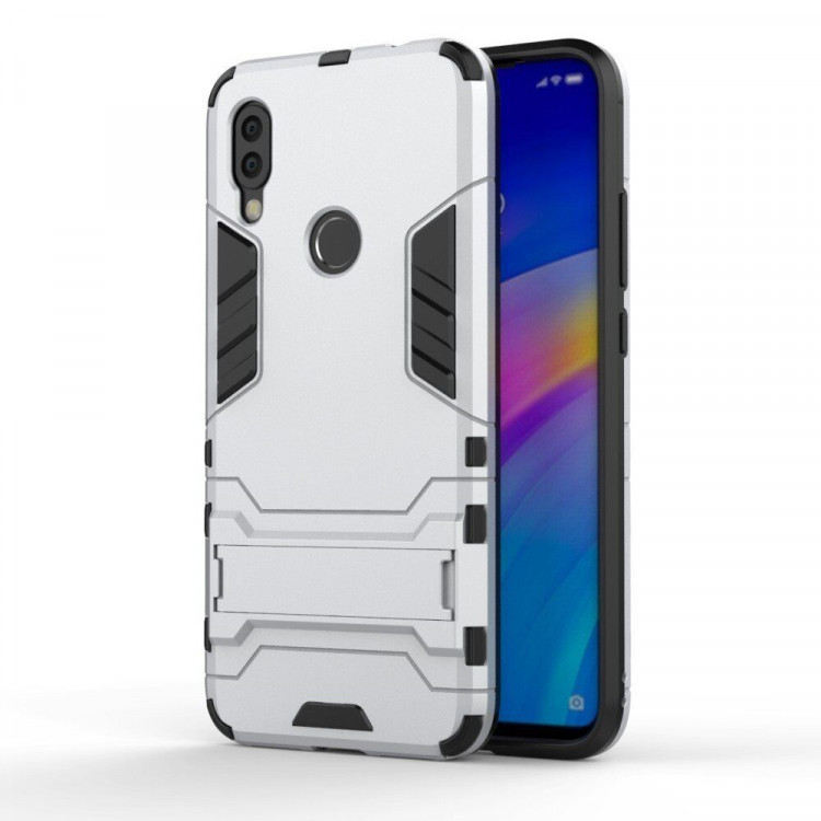 Чехол Duty Armor для Xiaomi Redmi 7 / Redmi Y3 (серебряный)