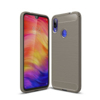 Чехол-накладка Carbon Fibre для Xiaomi Redmi Note 7 / Redmi Note 7 Pro (серый)