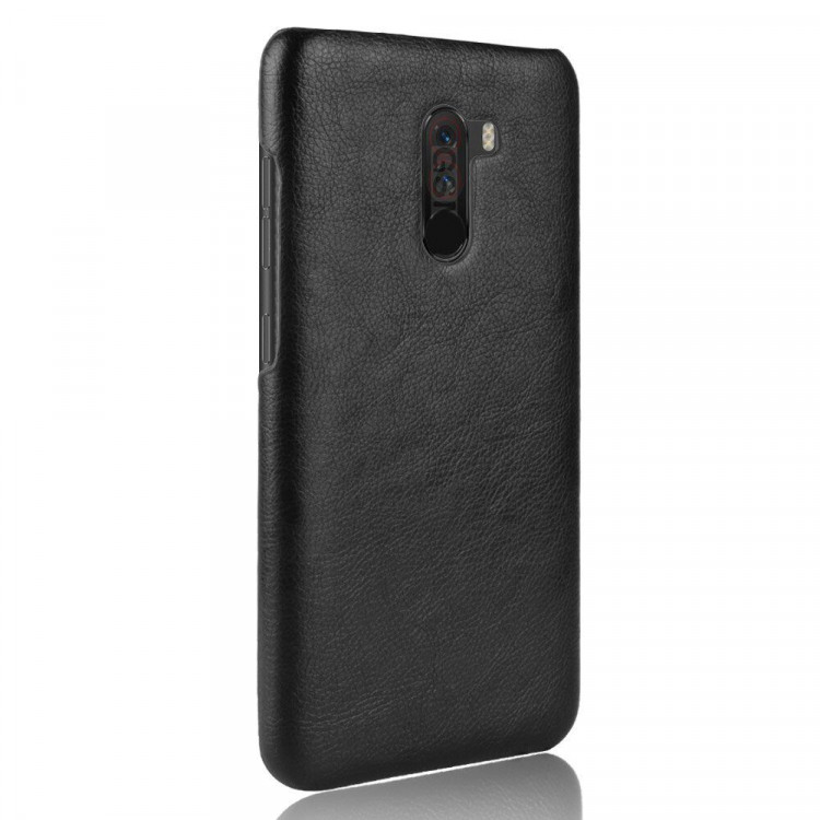 Чехол Litchi Texture для Xiaomi Pocophone F1 / Poco F1 (черный)