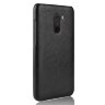 Чехол Litchi Texture для Xiaomi Pocophone F1 / Poco F1 (черный)