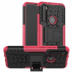 Чехол Hybrid Armor для Xiaomi Redmi Note 8 (черный + розовый)