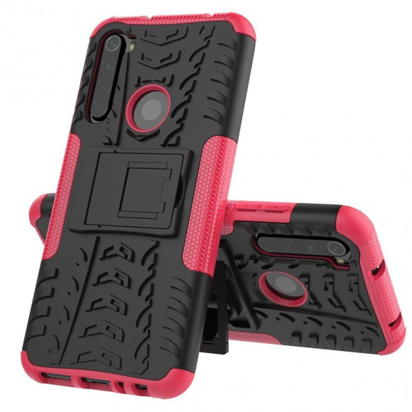 Чехол Hybrid Armor для Xiaomi Redmi Note 8 (черный + розовый) Чехол Hybrid Armor для Xiaomi Redmi Note 8 (черный + розовый)