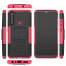 Чехол Hybrid Armor для Xiaomi Redmi Note 8 (черный + розовый)