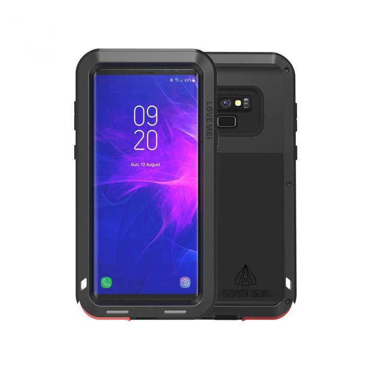 Гибридный чехол LOVE MEI для Samsung Galaxy Note 9 (черный)