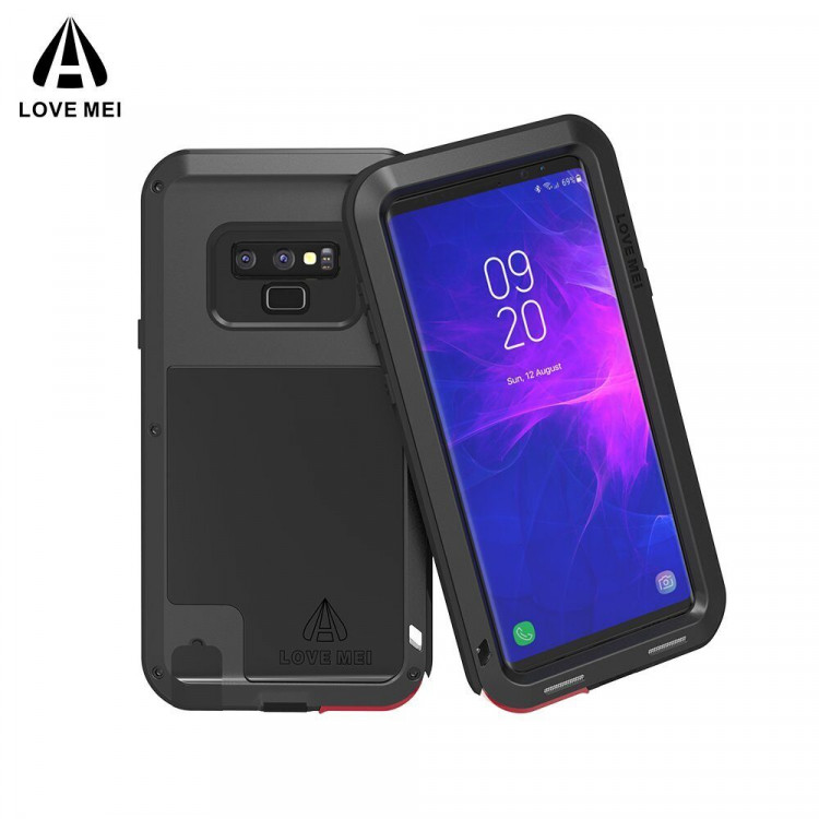 Гибридный чехол LOVE MEI для Samsung Galaxy Note 9 (черный)