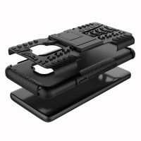 Чехол Hybrid Armor для Samsung Galaxy S9+ (черный + оранжевый)