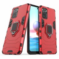 Чехол Armor Ring Holder для Xiaomi Redmi Note 10 / Redmi Note 10S / Poco M5S (красный)