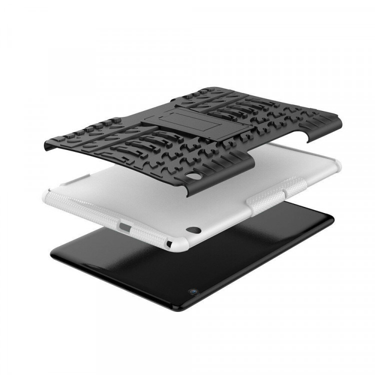 Чехол Hybrid Armor для Huawei MediaPad T5 10 (черный + белый)