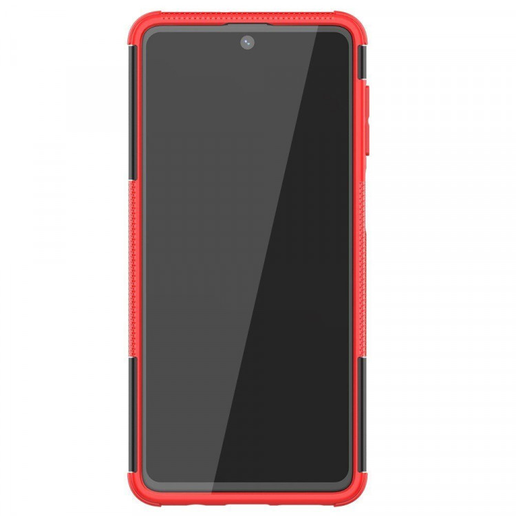 Чехол Hybrid Armor для Samsung Galaxy M51 (черный + красный)