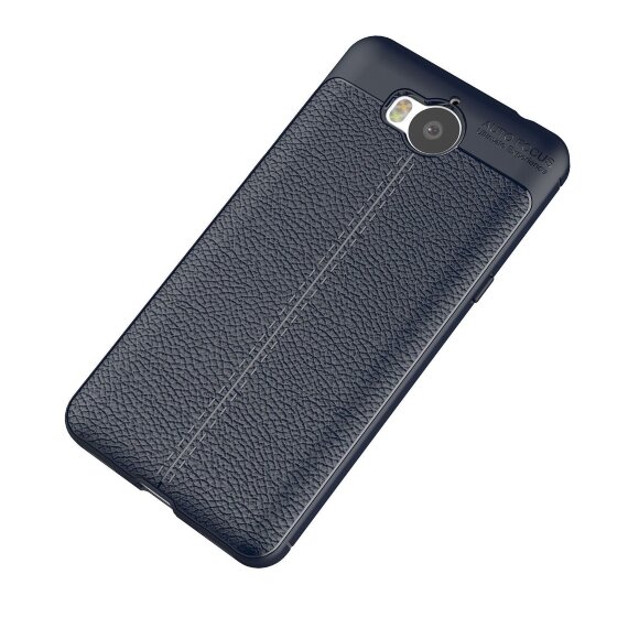 Чехол-накладка Litchi Grain для Huawei Y5 2017 / Y6 2017 (темно-синий) Чехол-накладка Litchi Grain для Huawei Y5 2017 / Y6 2017 (темно-синий)