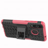 Чехол Hybrid Armor для Samsung Galaxy A8s (черный + розовый)