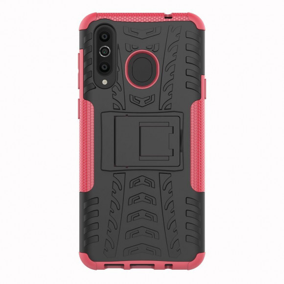 Чехол Hybrid Armor для Samsung Galaxy A8s (черный + розовый)