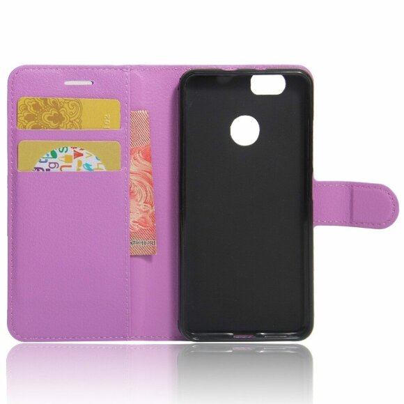 Чехол с визитницей для Huawei Nova (фиолетовый) Чехол с визитницей для Huawei Nova (фиолетовый)