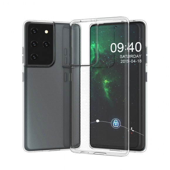Силиконовый TPU чехол для Samsung Galaxy S21 Ultra