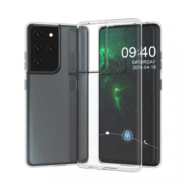 Силиконовый TPU чехол для Samsung Galaxy S21 Ultra