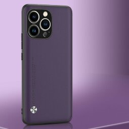 Чехол из искусственной кожи для iPhone 13 Pro (темно-фиолетовый)