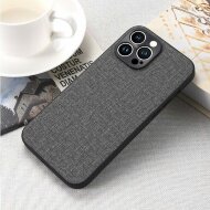 Чехол с тканевой текстурой для iPhone 13 Pro (серый) Чехол с тканевой текстурой для iPhone 13 Pro (серый)