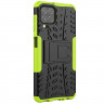 Чехол Hybrid Armor для Samsung Galaxy A22 (черный + зеленый)