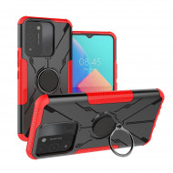 Чехол Armor Shockproof Ring Holder для Tecno Spark Go 2022 (черный + красный) Чехол Armor Shockproof Ring Holder для Tecno Spark Go 2022 (черный + красный)