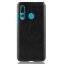 Кожаная накладка-чехол Litchi Texture для Huawei nova 4 (черный)