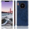 Кожаная накладка-чехол для Huawei Mate 30 Pro (синий)