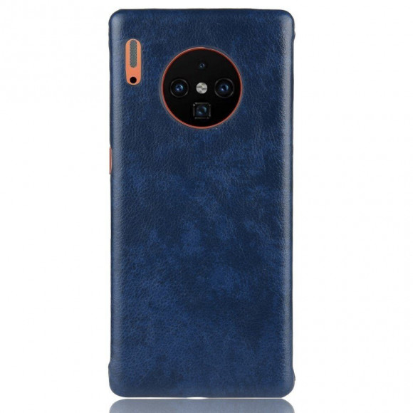 Кожаная накладка-чехол для Huawei Mate 30 Pro (синий)