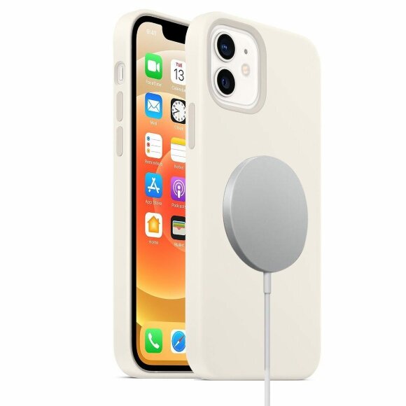 Чехол MagSafe для iPhone 12 mini (белый)