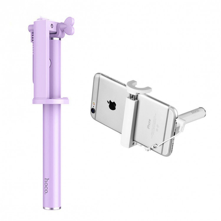Монопод для Селфи Hoco Neoteric (фиолетовый)