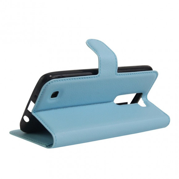 Чехол с визитницей для LG K8 K350E (голубой) Чехол с визитницей для LG K8 K350E (голубой)