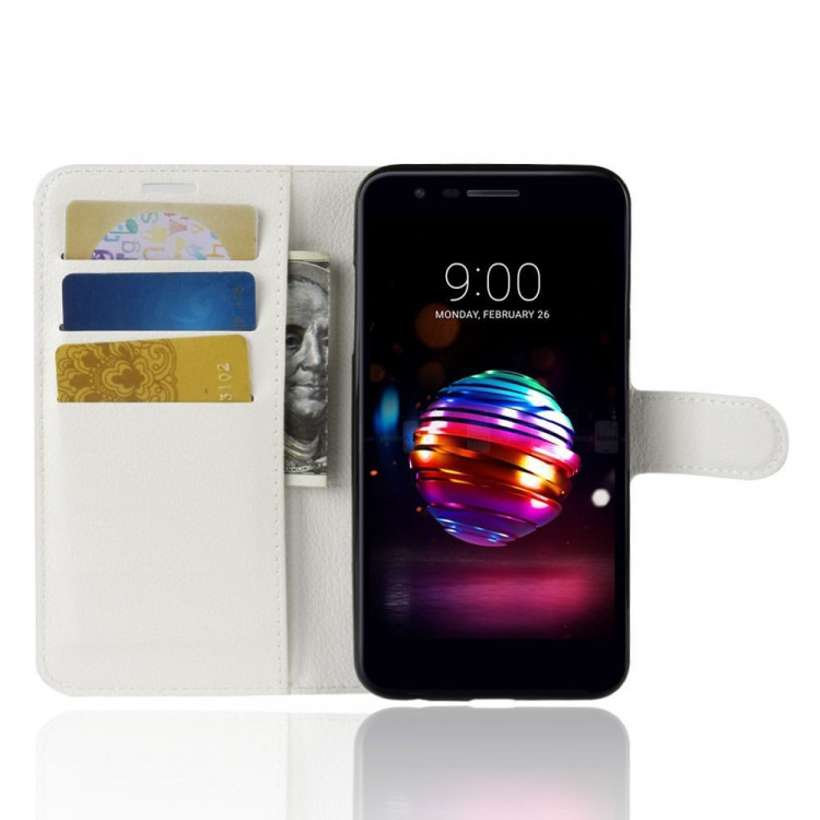 Чехол с визитницей для LG K10 (2018) / LG K30 (белый)