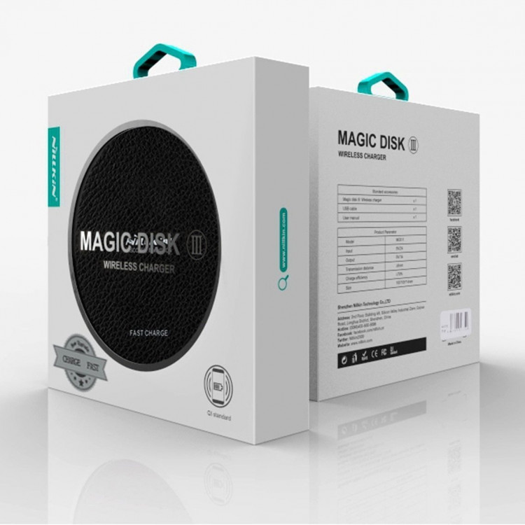 Беспроводное зарядное устройство NILLKIN Magic disk III Fast Charge Edition (черный)