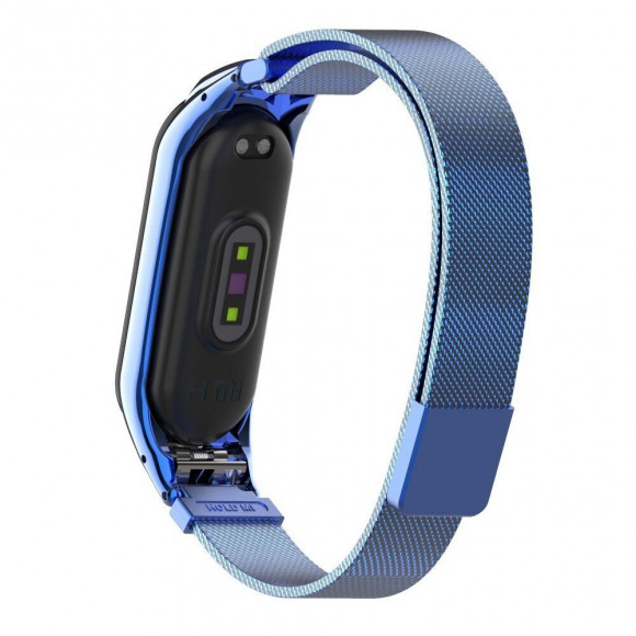 Сетчатый браслет для Xiaomi Mi Band 4 (голубой)