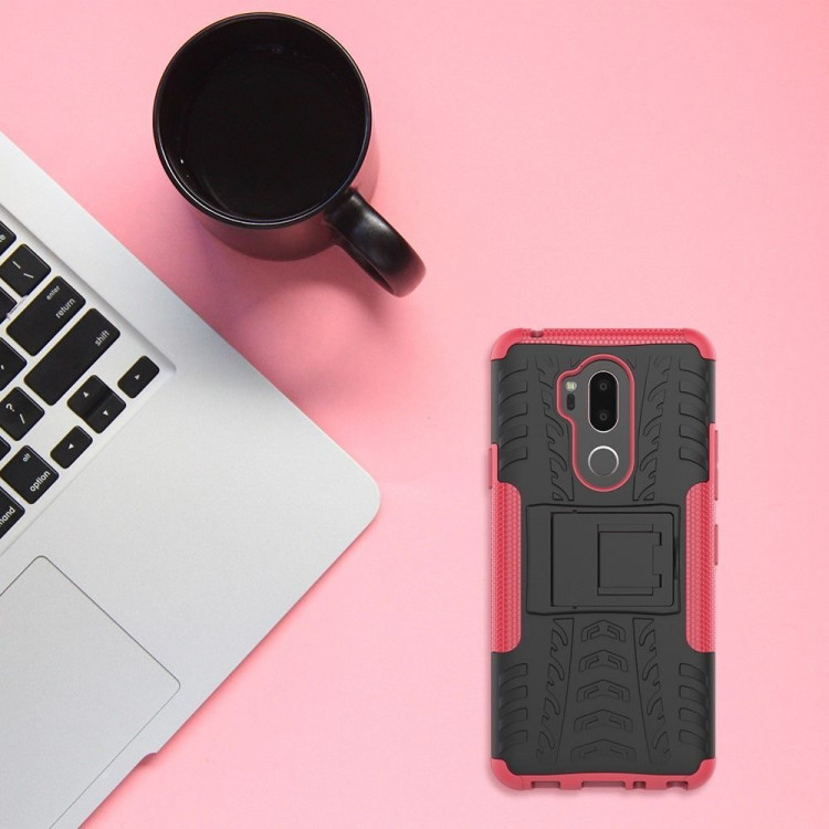 Чехол Hybrid Armor для LG G7 / LG G7 ThinQ (черный + красный)