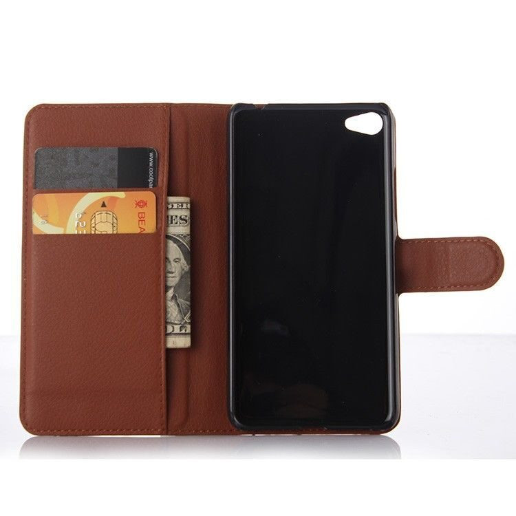 Чехол с визитницей для Lenovo S60 (коричневый)