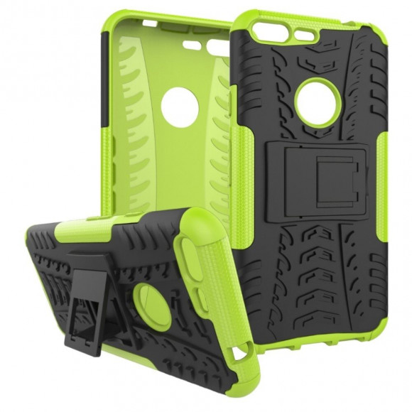 Чехол Hybrid Armor для Google Pixel XL (черный + зеленый) Чехол Hybrid Armor для Google Pixel XL (черный + зеленый)